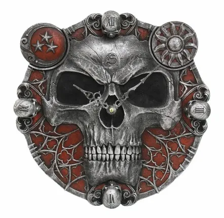 Watchmaking - 11.5in Hands of Death Resin Clock by Spiral Direct - SOMETHING DIFFERENT WHOLESALE
