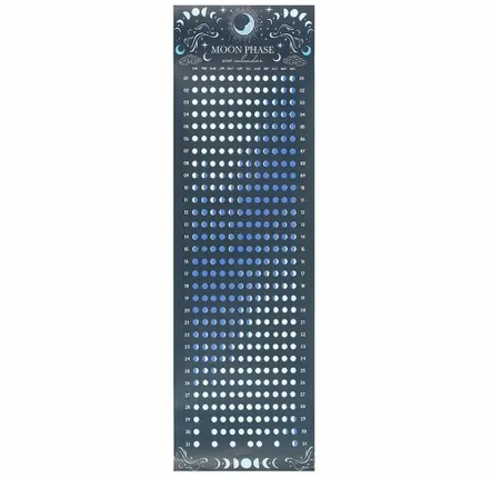 Papeterie - Ensemble de 12 calendriers des phases de la lune bleue 2026 sous présentoir - SOMETHING DIFFERENT WHOLESALE EUROPE BV