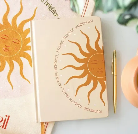 Papeterie - Carnet Sun A5 - SOMETHING DIFFERENT WHOLESALE EUROPE BV