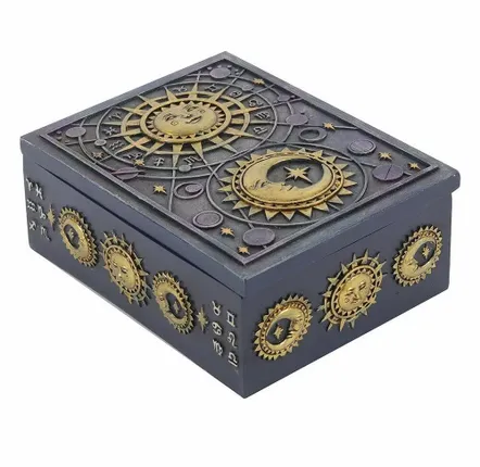 Caskets and boxes - Sun and Moon Resin Storage Box - SOMETHING DIFFERENT WHOLESALE EUROPE BV