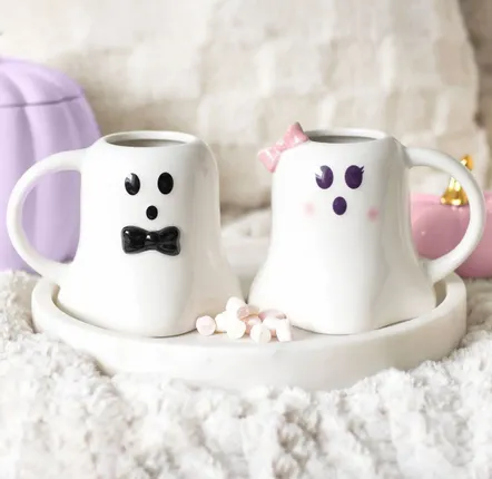 Tasses et mugs - Ensemble de tasses en forme de fantôme Monsieur et Madame Boo - SOMETHING DIFFERENT WHOLESALE EUROPE BV