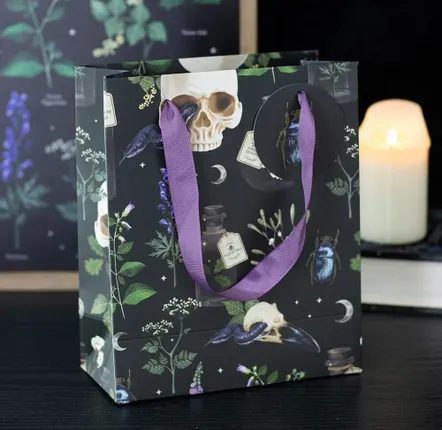 Bags and backpacks - 23cm Venom & Vines Print Gift Bag - SOMETHING DIFFERENT WHOLESALE