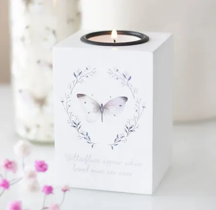 Candlesticks and candle holders - Butterflies Appear Tealight Candle Holder - SOMETHING DIFFERENT WHOLESALE EUROPE BV