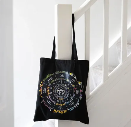 Bags and backpacks - Wheel of the Year Polycotton Tote Bag - SOMETHING DIFFERENT WHOLESALE