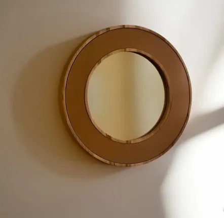 Mirrors - NORDIC MIRROR S – Minimalist Solid Wood & Leather Wall Mirror - WOOD MOOD | :DODOMOOM