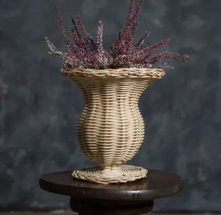 Vases - Rattan Olympia Vase - MAHE HOMEWARE
