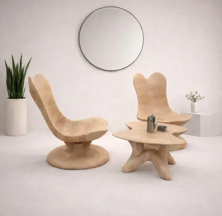 Lounge chairs - Athena Collection | Exclusive Lounge Series | Premium Solid Oak Wood - NEXART