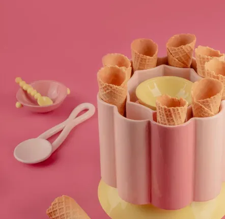 Bowls - CAROSELLO - Large Bowl / Tray for icecream and wafer cones - ELEIT.IT