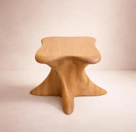 Tabourets - Harmonia | Tabouret Sculpté Exclusif | Chêne Européen Massif - NEXART