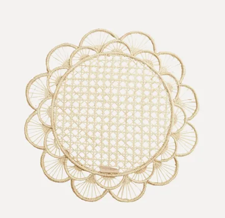 Placemats - Placemat - Handwoven Iraca Palm - Margarita - CASA LATINA