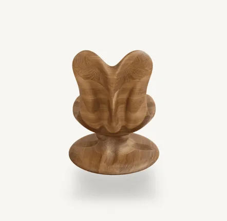Chaises longues - Athena | Fauteuil Lounge Sculpté Exclusif | Chêne Européen Massif - NEXART