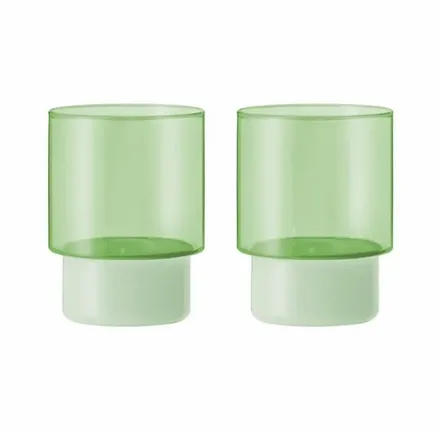 Cristallerie - Lunettes Jill vertes, lot de 2 - REMEMBER