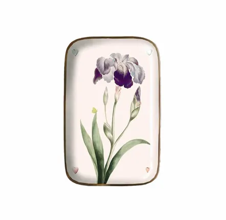 Trays - Iris enamelled tray - PARADISIO IMAGINARIUM
