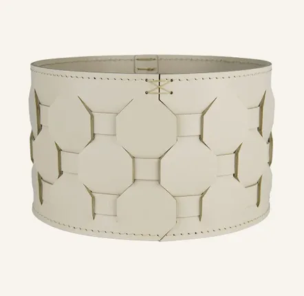 Boîtes de rangement  - Corbeille ronde en cuir tressé VASILIS - LIMAC DESIGN