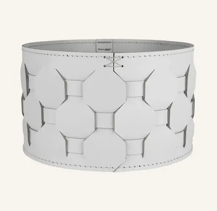 Boîtes de rangement  - Corbeille ronde en cuir tressé VASILIS - LIMAC DESIGN
