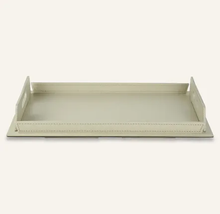 Petite maroquinerie - Plateau design en acier et cuir TABAKA - LIMAC DESIGN