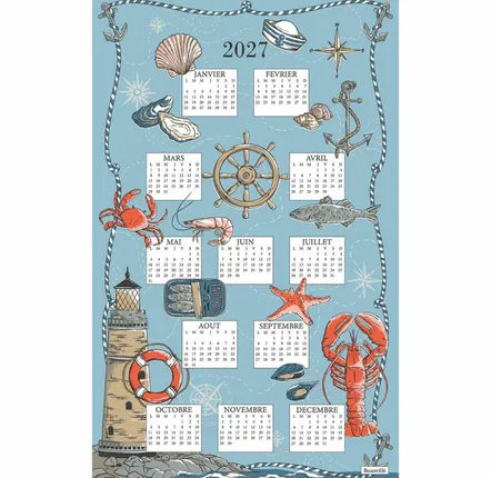 Torchons textile - Torchon Calendrier La Criée 2027 - BEAUVILLÉ