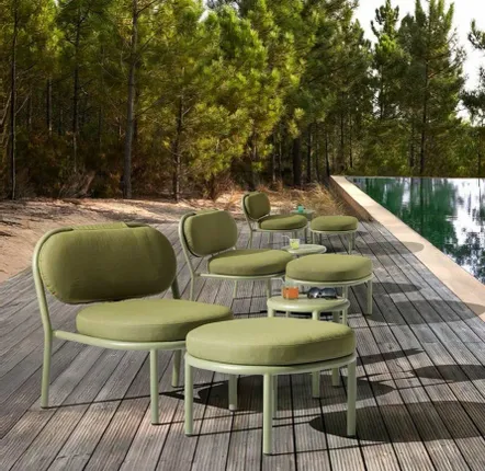 Lawn chairs - MARAMA ottoman green - EZEÏS