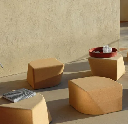 Tables de jardin - MONOCORK: module multifonction (tabouret/table d'appoint...) en liège. - EZEÏS