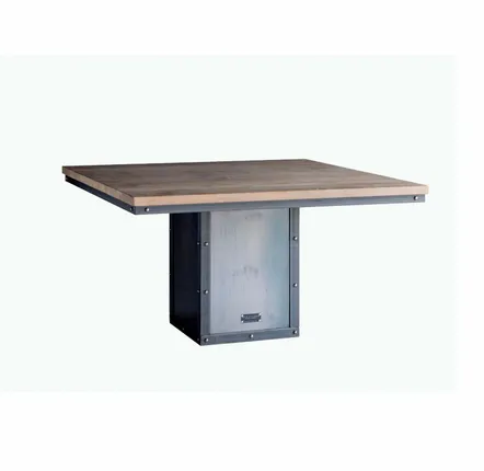Conference tables - SL-012 Industrial Fixed-Height Central-Base Table - STURDY-LEGS