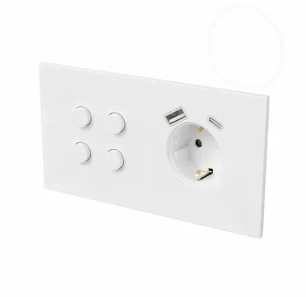 Recessed lighting - LIGHT AND BUTTON | ROUND BUTTON - FEDE