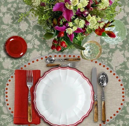Placemats - GSTAAD LINEN PLACEMAT - LA CUCA