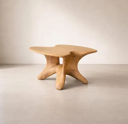 Tables basses - Selene | Table Basse Sculptée | Chêne Européen Massif - NEXART