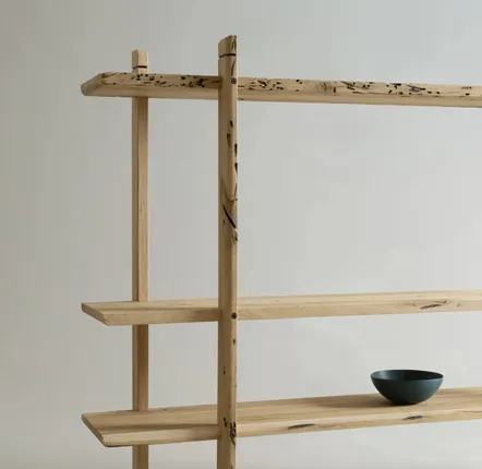 Bookshelves - Pontile | Modular Bookcase in Reclaimed Venetian Bricola - DE ZOTTI & DE BRICOLA