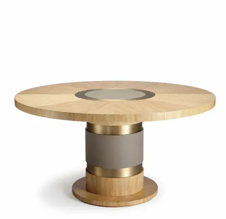 Tables for hotels - Round Dining Table diam 145cm LUNE - in solid wood or lacquered wood - DUISTT