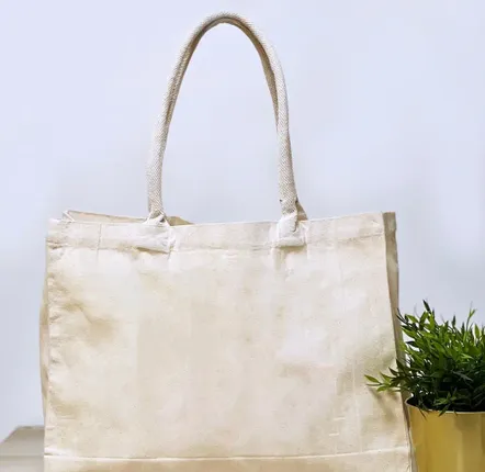 Bags and totes - Large 220gsm cotton tote bag with drawstring handle - Betty - MEME BERNADETTE (FEEL-INDE)