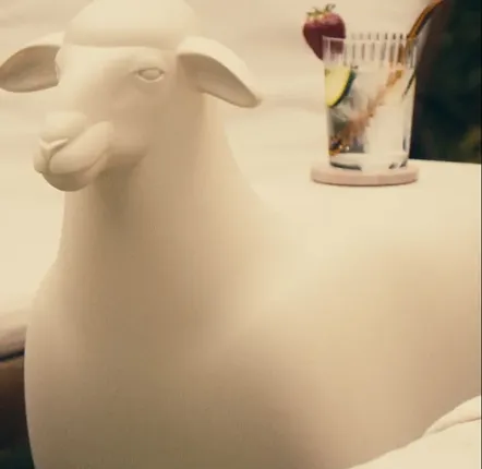Lawn chairs - SHEEP - table or bench - GOODNIGHT LIGHT