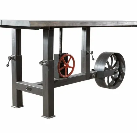 Bureaux d'entreprise - SL-035  Adjustable Wheelbarrow Industrial Table - STURDY-LEGS