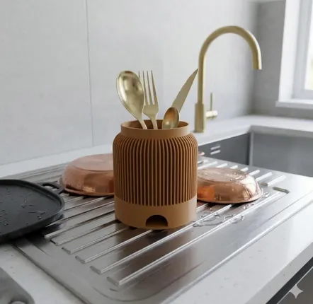 Cutlery set - 3D cutlery drainer - CRÉA-TH