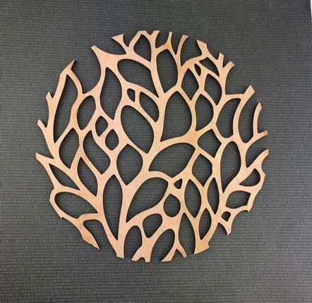 Objets de décoration - Dessous de plat en bois - Corail - LA COUR DU JUCH