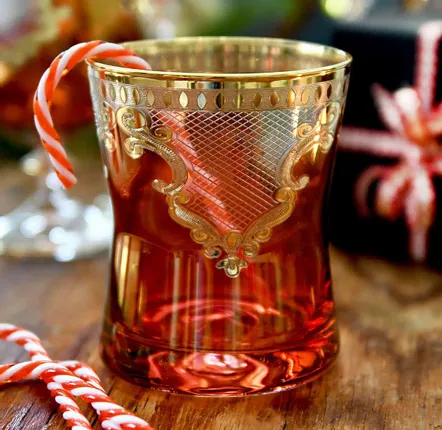 Verres à pied - Set de luxe de 6 verres à whisky Angel Red-are - COMBI POLAND GLASS DECORATOR