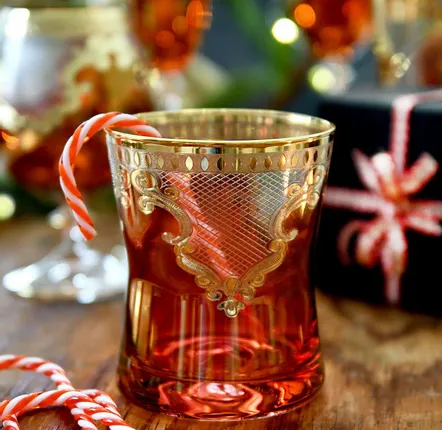 Verres à pied - Set de luxe de 6 verres à whisky Angel Red-are - COMBI POLAND GLASS DECORATOR