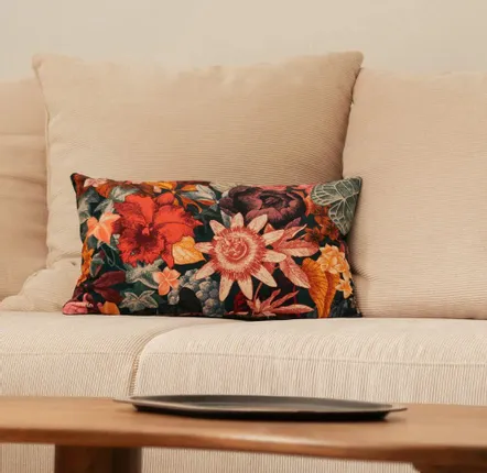 Cushions - Boucan velvet cushion 30x50cm - IBRIDE