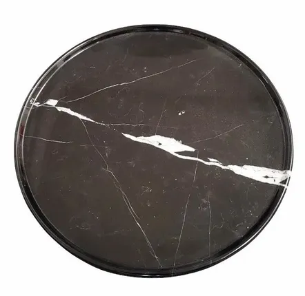 Plateaux - Plateau en marbre noir Ø 350mm - SAGIT
