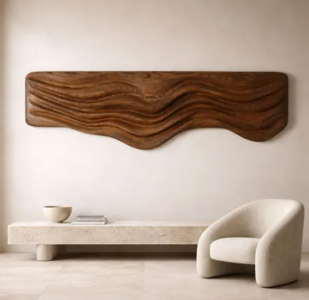 Decorative objects - Poseidon | Sculpted Wall Art | Eurpean Oak Wood - NEXART