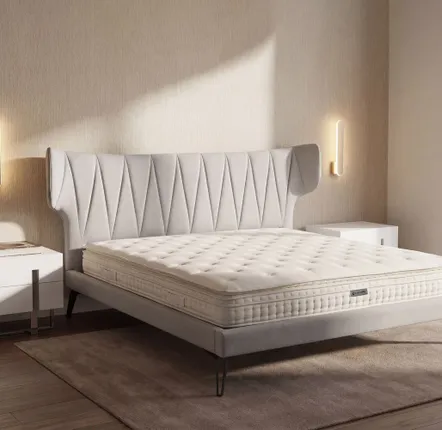 Hotel bedding - Hybrid mattress with natural latex, mini springs and 7-zone pocket springs 160x200 - ANGEL CERDÁ