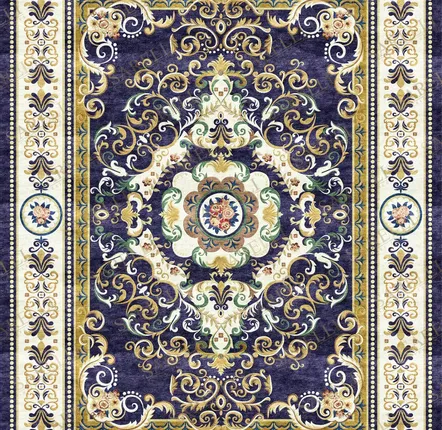 Tapis classiques - Aubusson Collection- Imperial Rococo Flourish - SARELLI INTERIORS TEXTILES