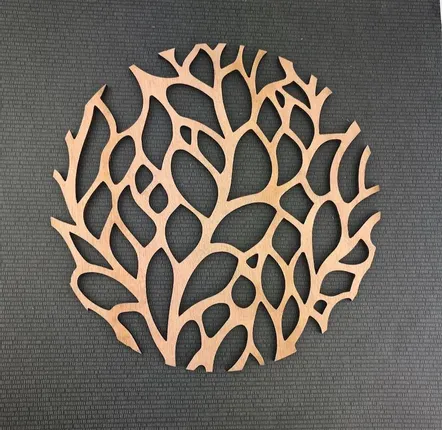 Wine accessories - Wooden bottle coaster - Coral - LA COUR DU JUCH