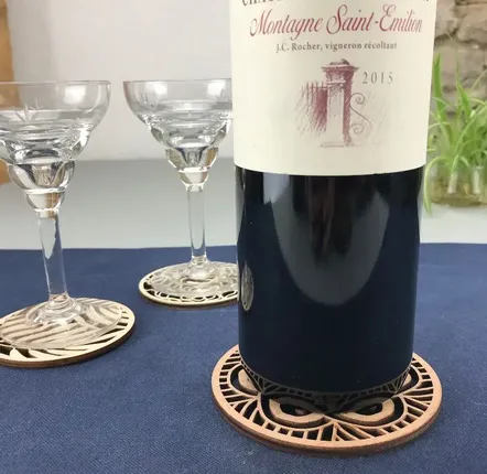 Objets de décoration - Dessous de bouteille en bois - Breton Spirit - LA COUR DU JUCH
