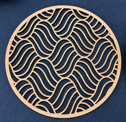 Objets de décoration - Dessous de bouteille en bois - Iroise Wave - LA COUR DU JUCH