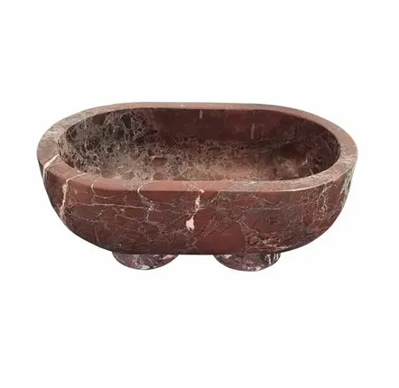 Plateaux - Bol en marbre Rosso Levanto - SAGIT