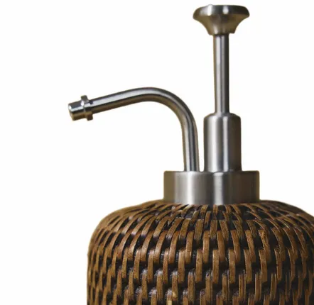 Porte-savons - Small Rattan Soap Dispenser - KING ZOO