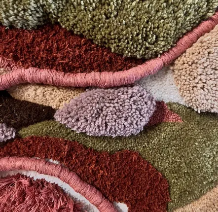 Pièces uniques - Œuvre textile murale contemporaine — PIÈCE UNIQUE — TERRA 3. - ATELIER SAGRADO