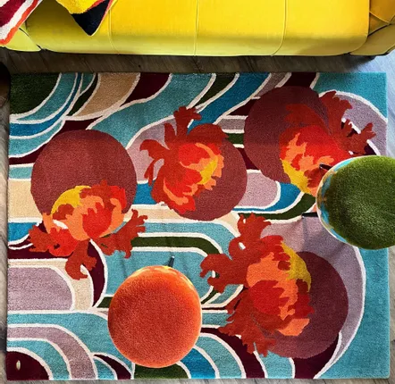 Rugs - Contemporary artistic rug — UNIQUE PIECE — SPRING 1920. - ATELIER SAGRADO