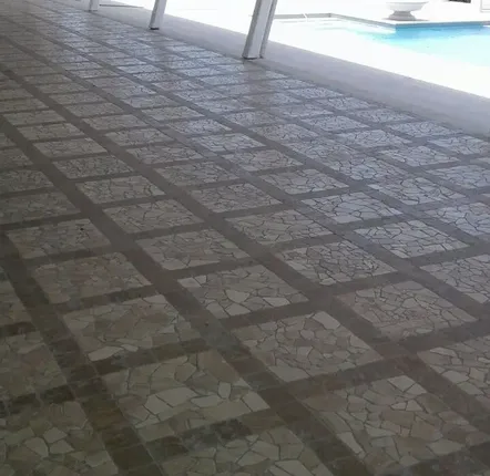 Terraces - TIGRATO Tumbled Crazy Paving - 1 cm - SENINI STONE  -NATURAL STONE MADE IN ITALY-