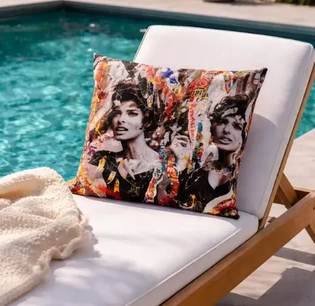 Garden textiles - Linda Outdoor Cushion 60 x 60 - Design by Anne Mondy - ARTDECORIS